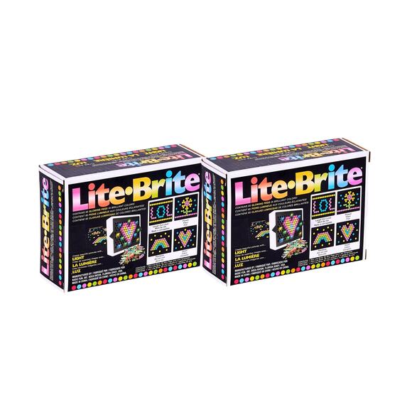 New 2 Pack Lite-Brite Mini 90 Pieces Each Travel Battery Powered - Picture 1 of 1